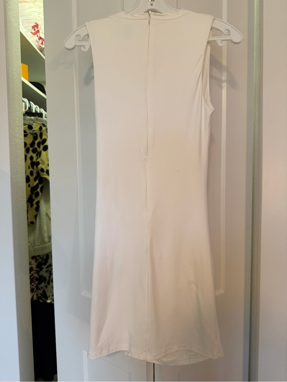 Forever 21 White Ruched Cutout Bodycon Midi Dress Size S - Picture 3 of 3